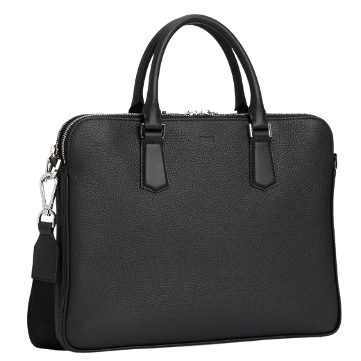 BOSS Crosstown Slim Document Case in Italian Leather - Image 3