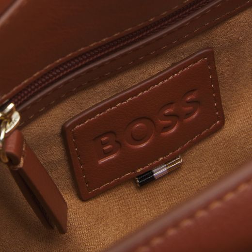 BOSS Denim Quilted Shoulder Bag with Double 'B' Monogram - Image 4
