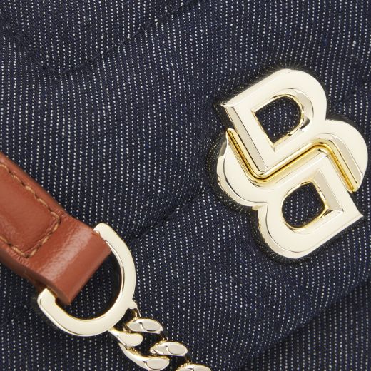 BOSS Denim Quilted Shoulder Bag with Double 'B' Monogram - Image 5