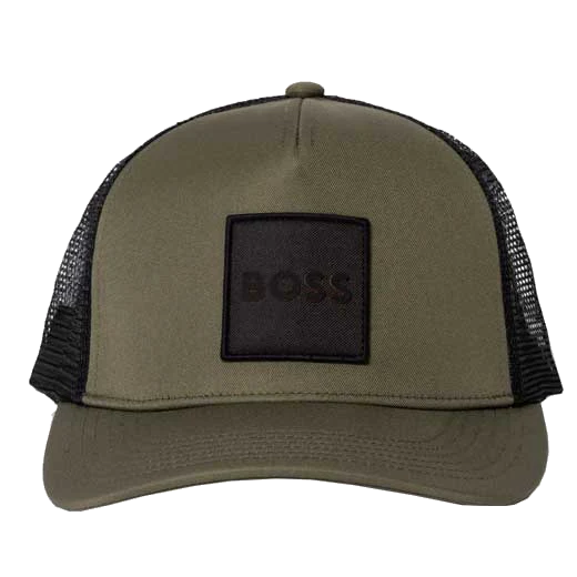 BOSS Elliot PL Green Cap with Mesh Back and Patch Logo - Image 2