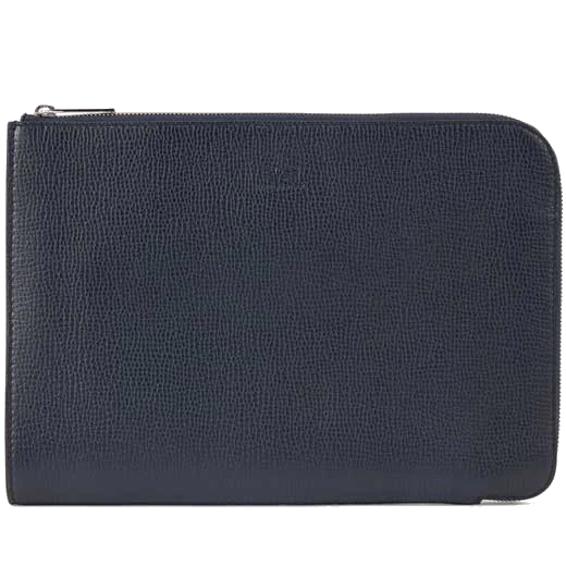 BOSS Flat Navy Folio with Embossed Logo