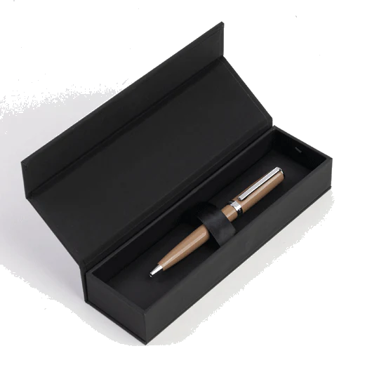 BOSS Gear Icon Camel & Chrome Ballpoint Pen - Image 4