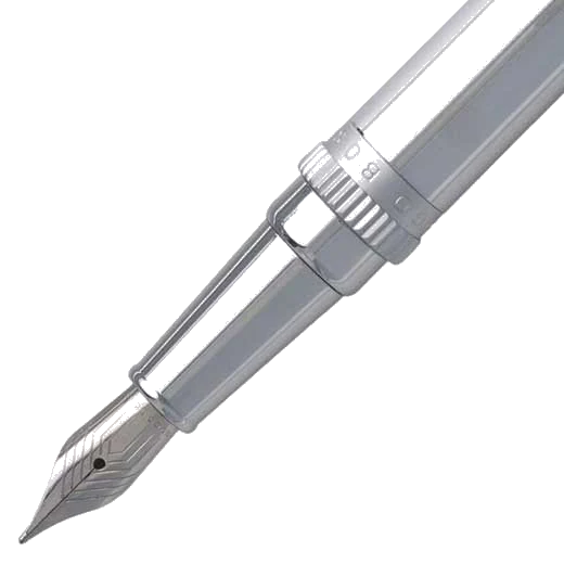 BOSS Gear Metal Chrome Fountain Pen - Image 2