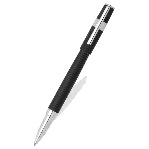 BOSS Gear Pinstripe Black Rollerball Pen