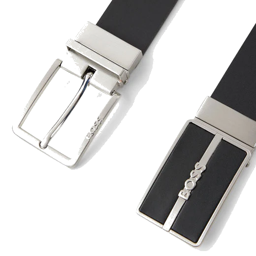 BOSS Glor Reversible Belt with Interchangeable Plaque & Pin Buckles - Image 2
