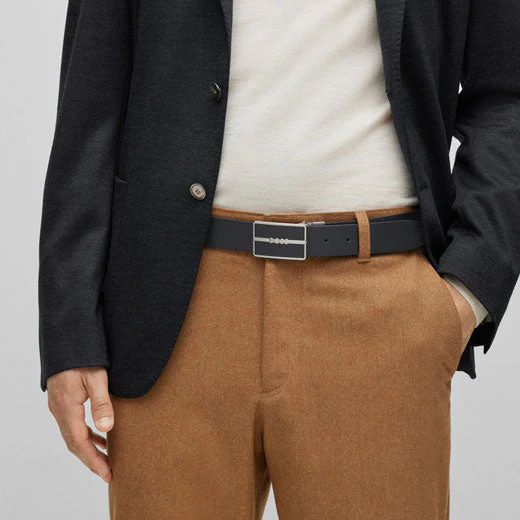 BOSS Glor Reversible Belt with Interchangeable Plaque & Pin Buckles - Image 3