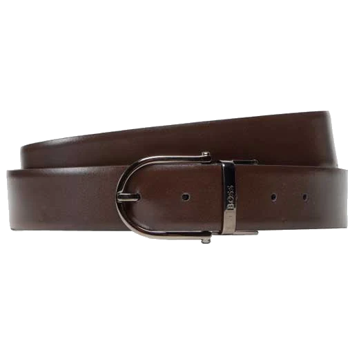 BOSS Gontis Reversible Black/Brown Belt with Interchangeable Pin Buckles - Image 4