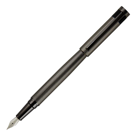BOSS Gunmetal Loop Diamond Fountain Pen - Image 2