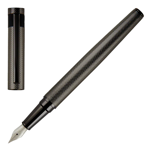 BOSS Gunmetal Loop Diamond Fountain Pen - Image 3