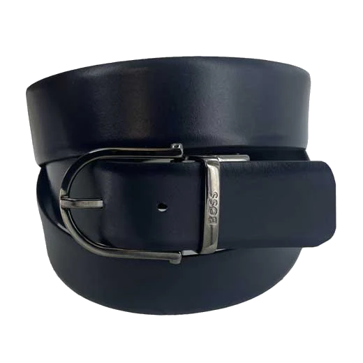 BOSS Gunmetal Pin Buckle Reversible Leather Otis Belt - Image 2