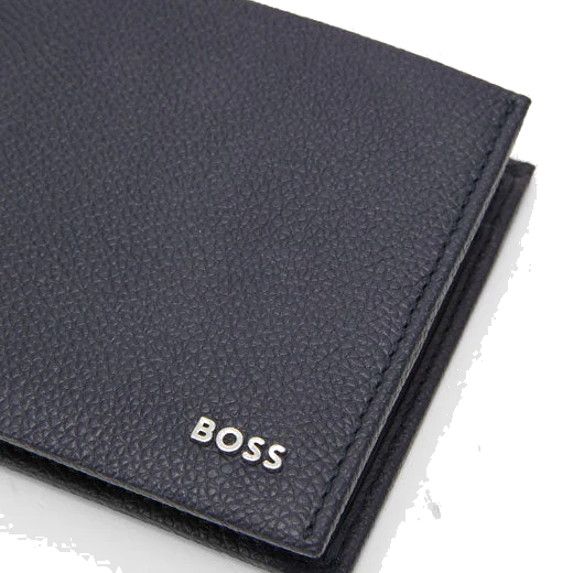 BOSS Highway 4CC Navy Grained Leather Coin Wallet - Image 3
