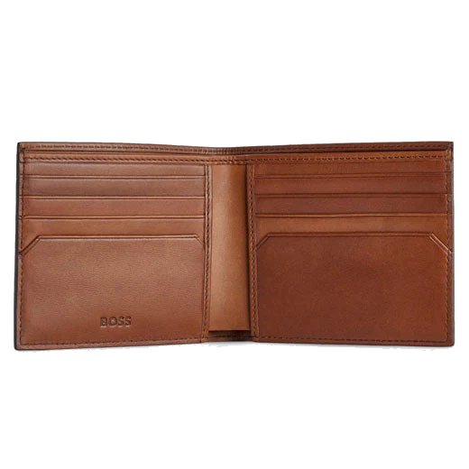 BOSS Highway 8CC Brown Leather Bifold Wallet - Image 2
