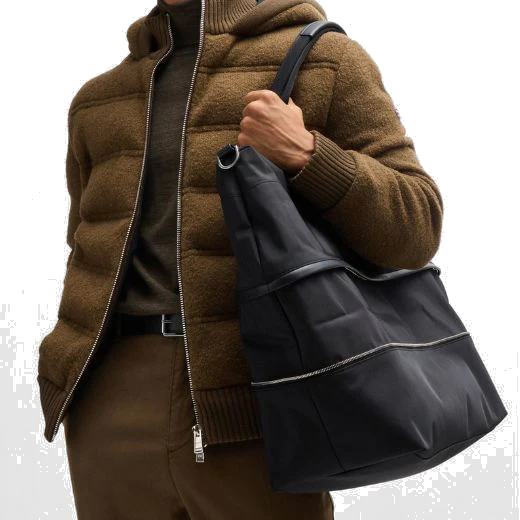 BOSS Expandable Highway Black Holdall in Recycled Polyester - Image 5