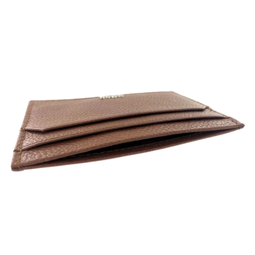 BOSS Highway Brown Grained Leather 4CC Card Holder - Image 3