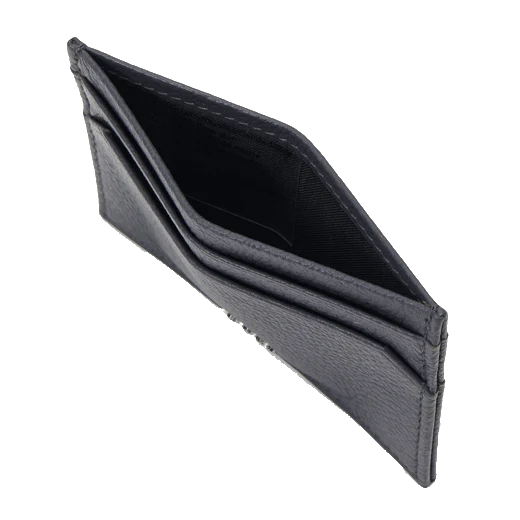 BOSS Highway Navy Grained Leather 4CC Card Holder - Image 3
