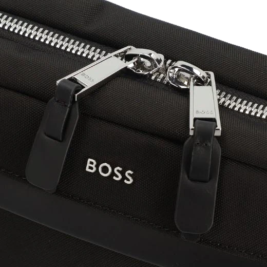 BOSS Highway Wash Bag Black with Two-way Zip - Image 4