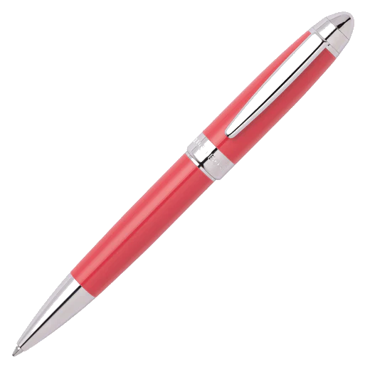 BOSS Icon Ballpoint Pen Coral & Chrome