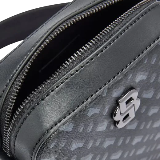 BOSS Icon Monogram Leather Cross Body Bag - Image 2