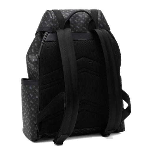 BOSS Icon Monogram Print Faux Leather Backpack - Image 3