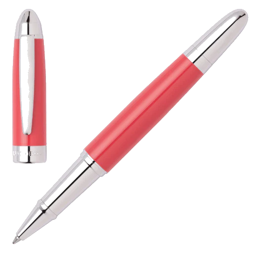 BOSS Icon Rollerball Pen Coral & Chrome