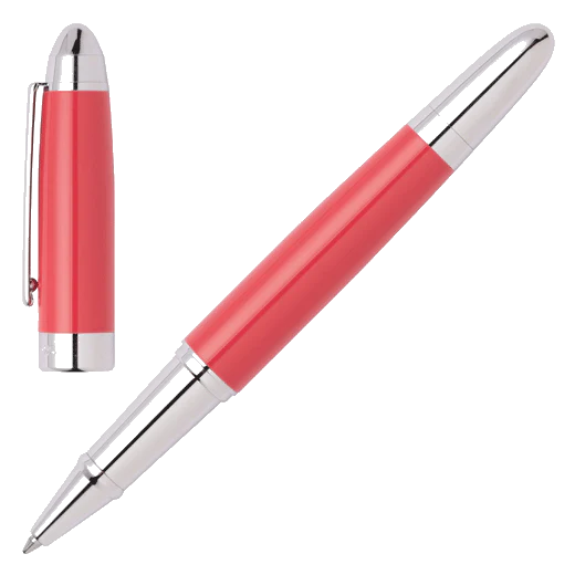 BOSS Icon Rollerball Pen Coral & Chrome - Image 4