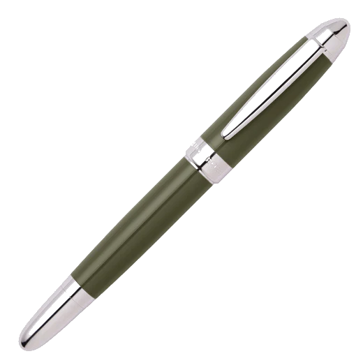 BOSS Icon Rollerball Pen Khaki & Chrome - Image 3