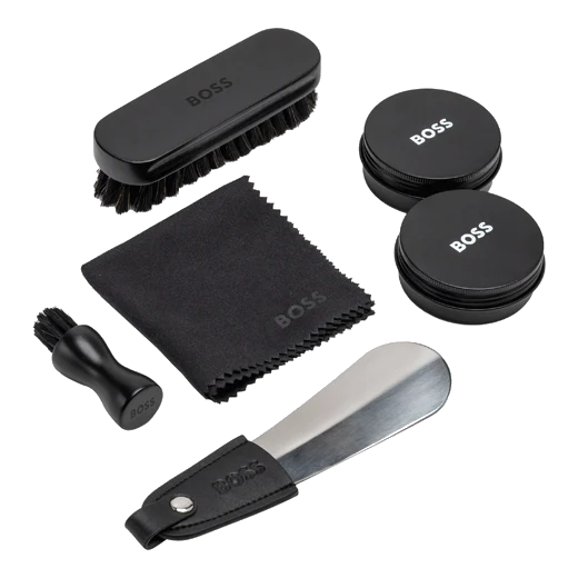 BOSS Iconic Black Shoe Care Kit - Image 2