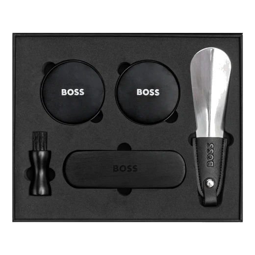 BOSS Iconic Black Shoe Care Kit - Image 3