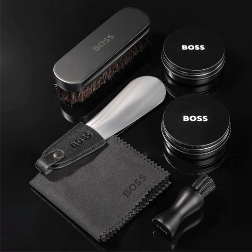 BOSS Iconic Black Shoe Care Kit - Image 4