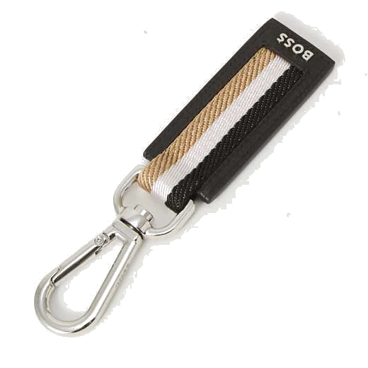 BOSS Iconic Stripe 4CC Wallet and Keyring Gift Set - Image 3