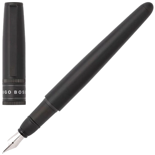 BOSS Illusion Gear Black Fountain Pen