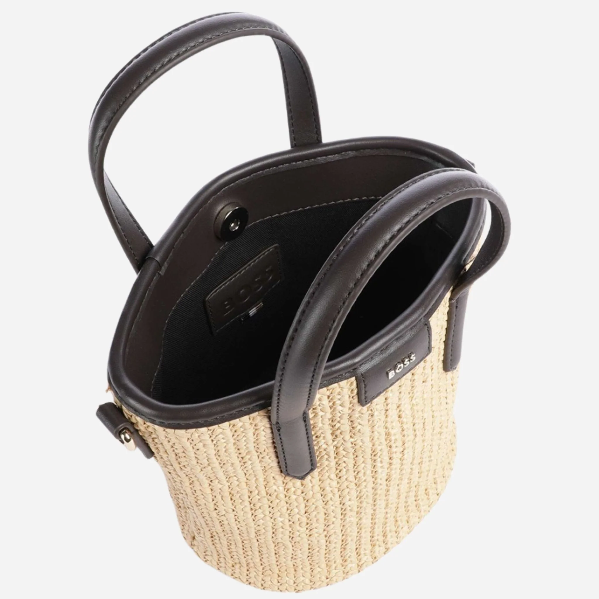 BOSS Jala Woven Cross Body Bag with Metal Logo - Image 7