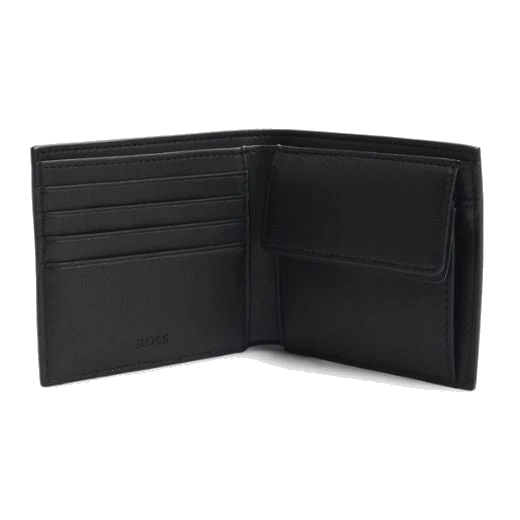 BOSS Jinko Dark Blue 4CC Bifold Coin Wallet - Image 3