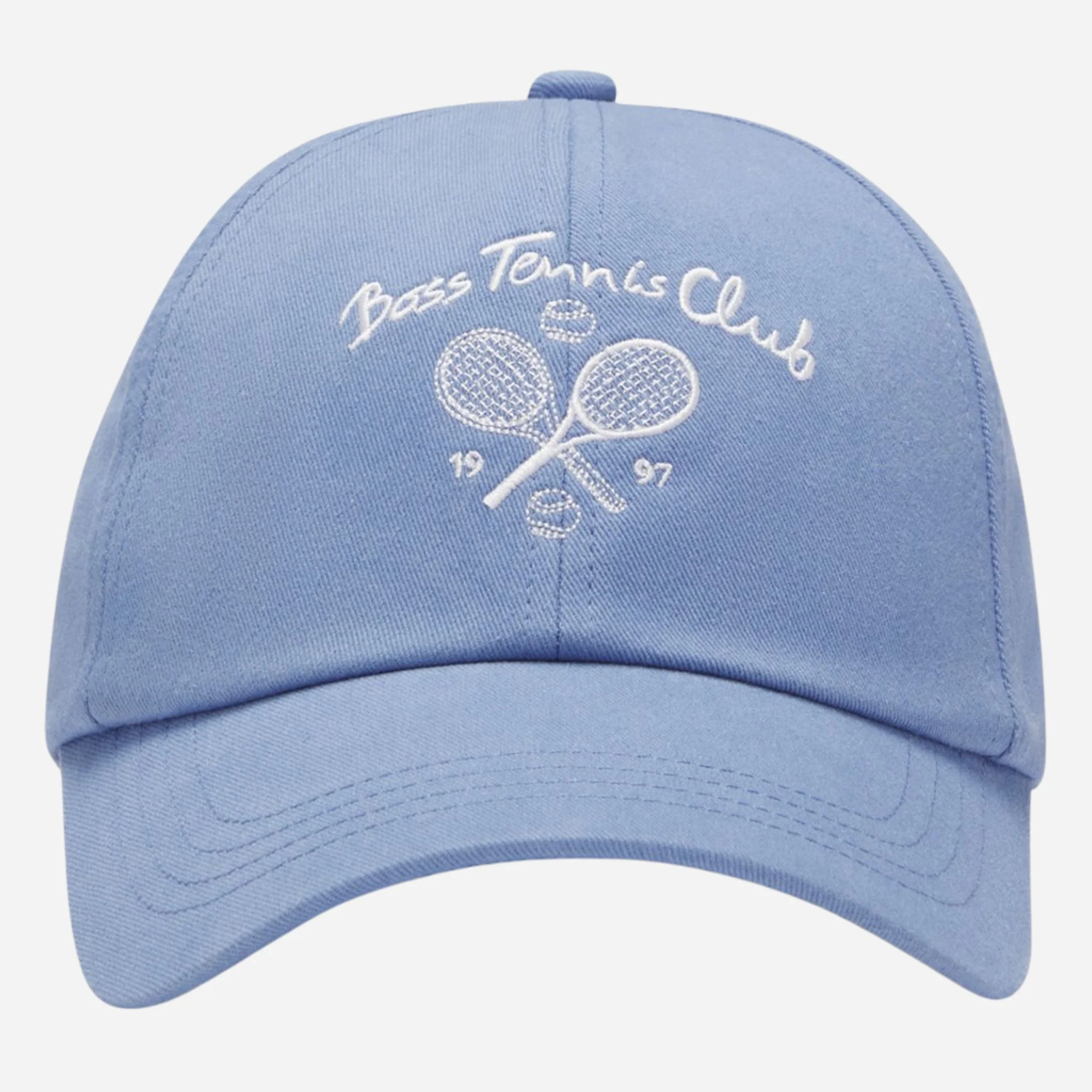 BOSS Lach Member Tennis Club Light Blue Cotton-Twill Cap