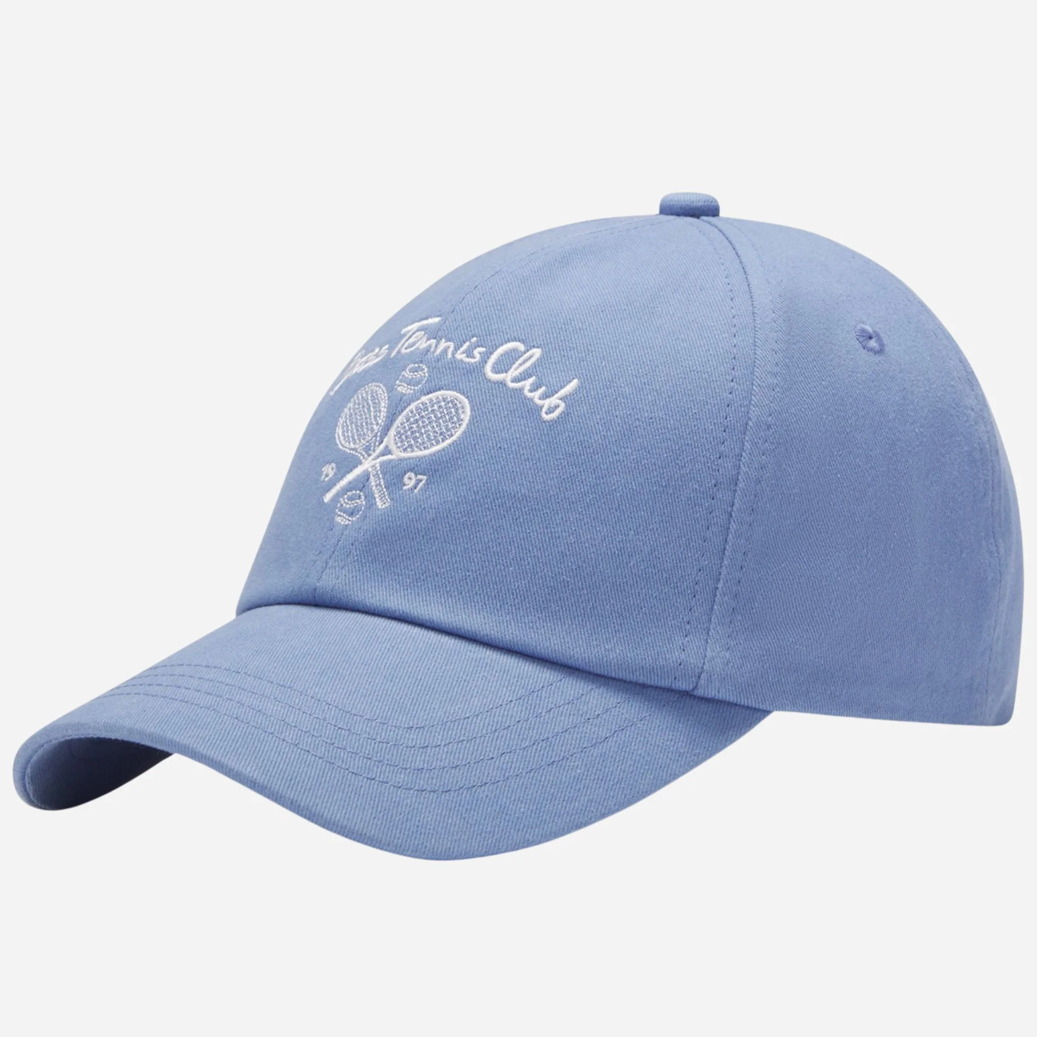 BOSS Lach Member Tennis Club Light Blue Cotton-Twill Cap - Image 2