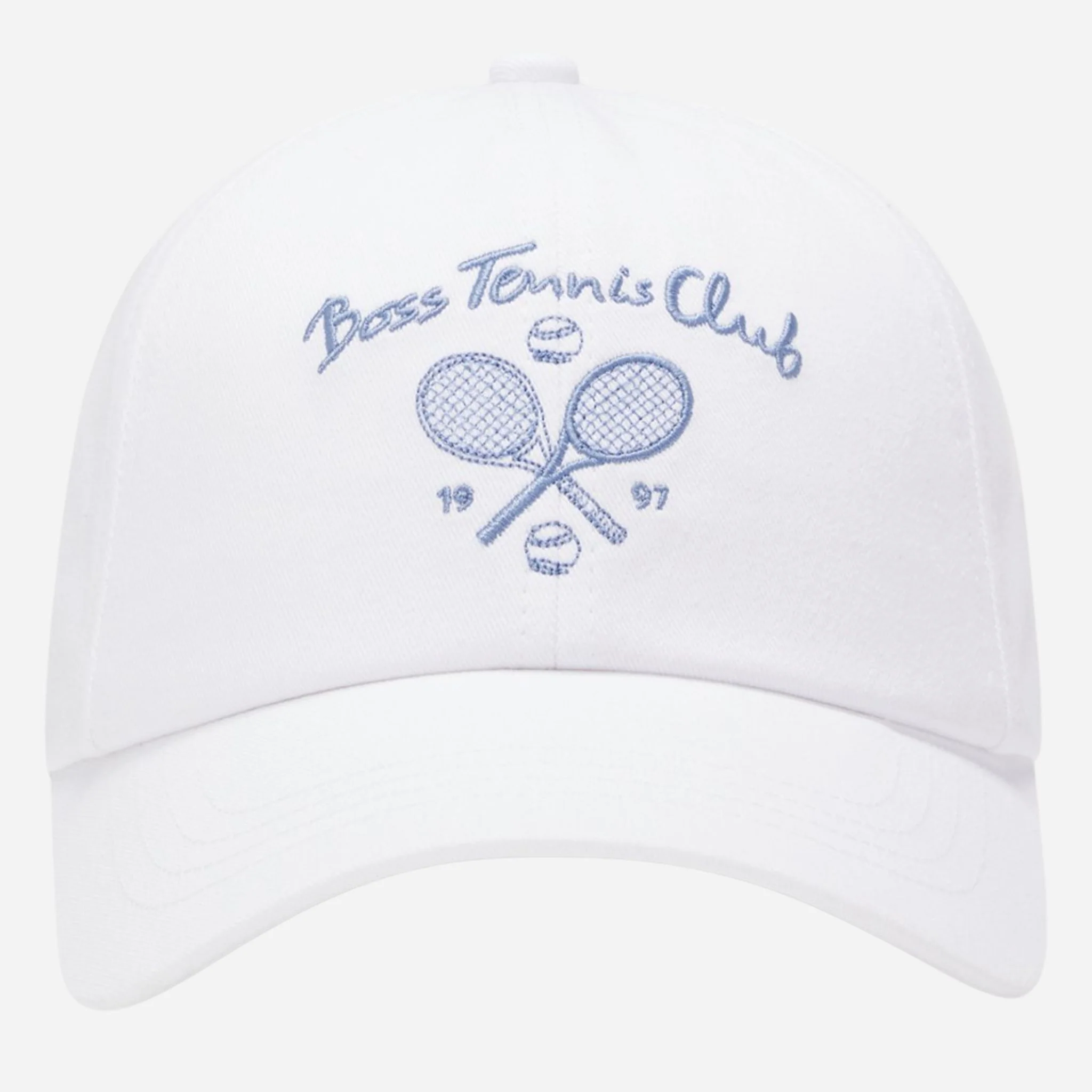 BOSS Lach Member Tennis Club White Cotton-Twill Cap