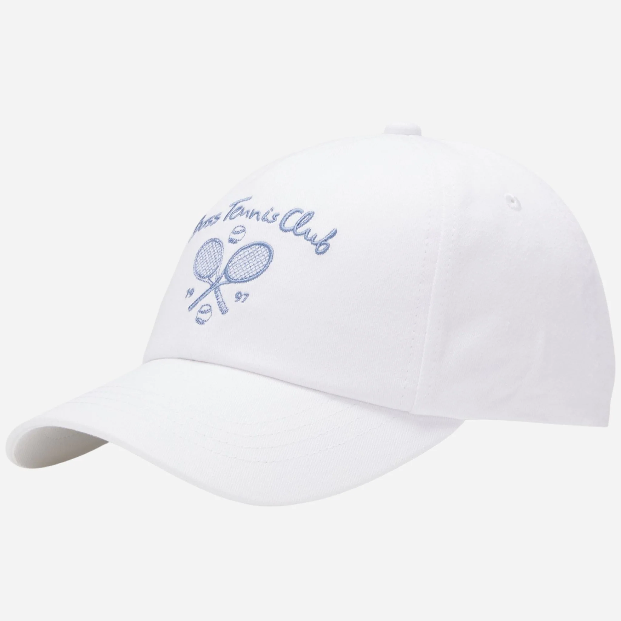 BOSS Lach Member Tennis Club White Cotton-Twill Cap - Image 2