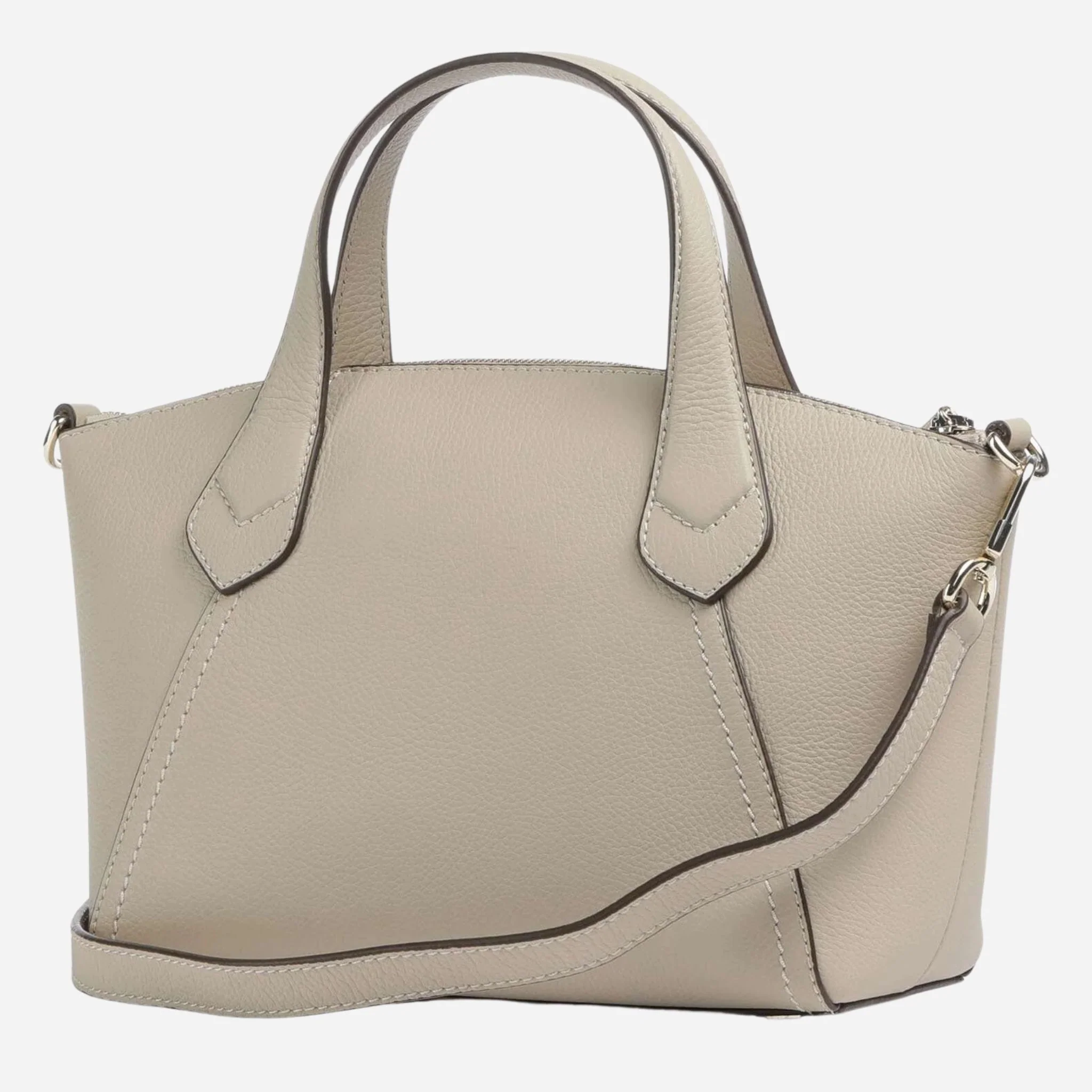 BOSS Lenah Beige Zip Tote Bag with Metal Logo - Image 2