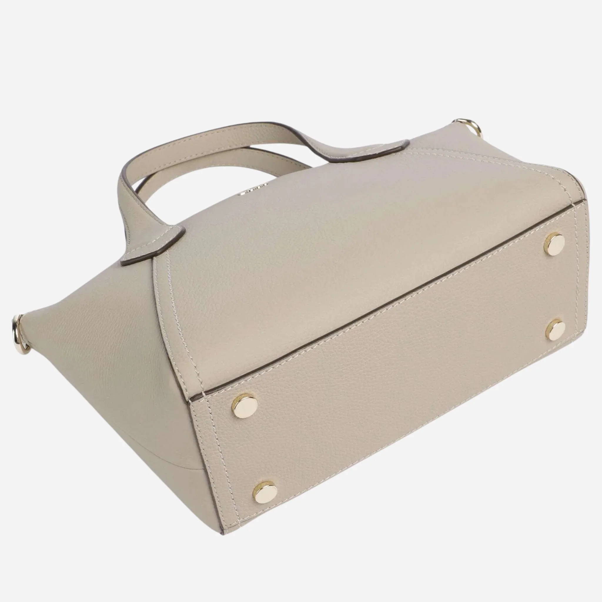 BOSS Lenah Beige Zip Tote Bag with Metal Logo - Image 5