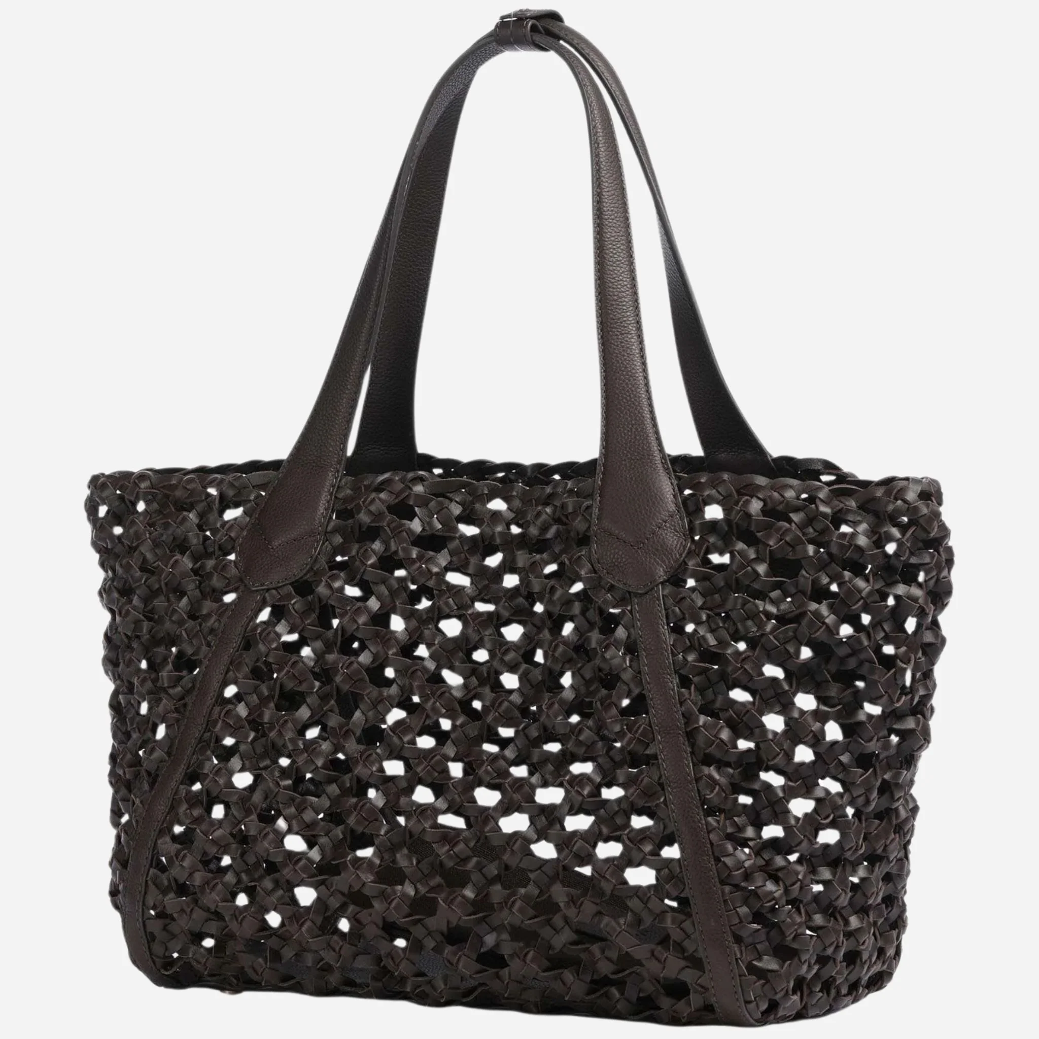 BOSS Lenah Dark Brown Tote Bag with Zipped Pouch - Image 2