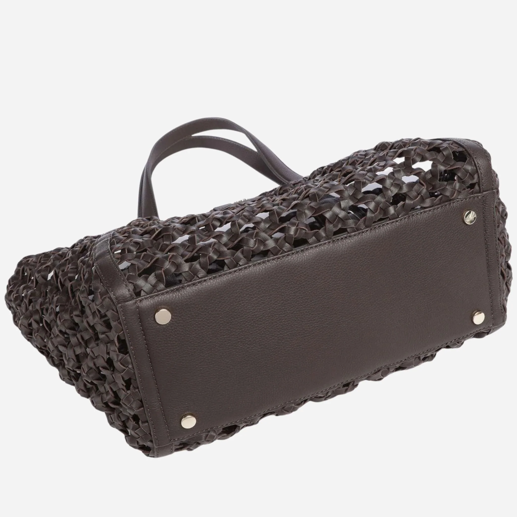 BOSS Lenah Dark Brown Tote Bag with Zipped Pouch - Image 5