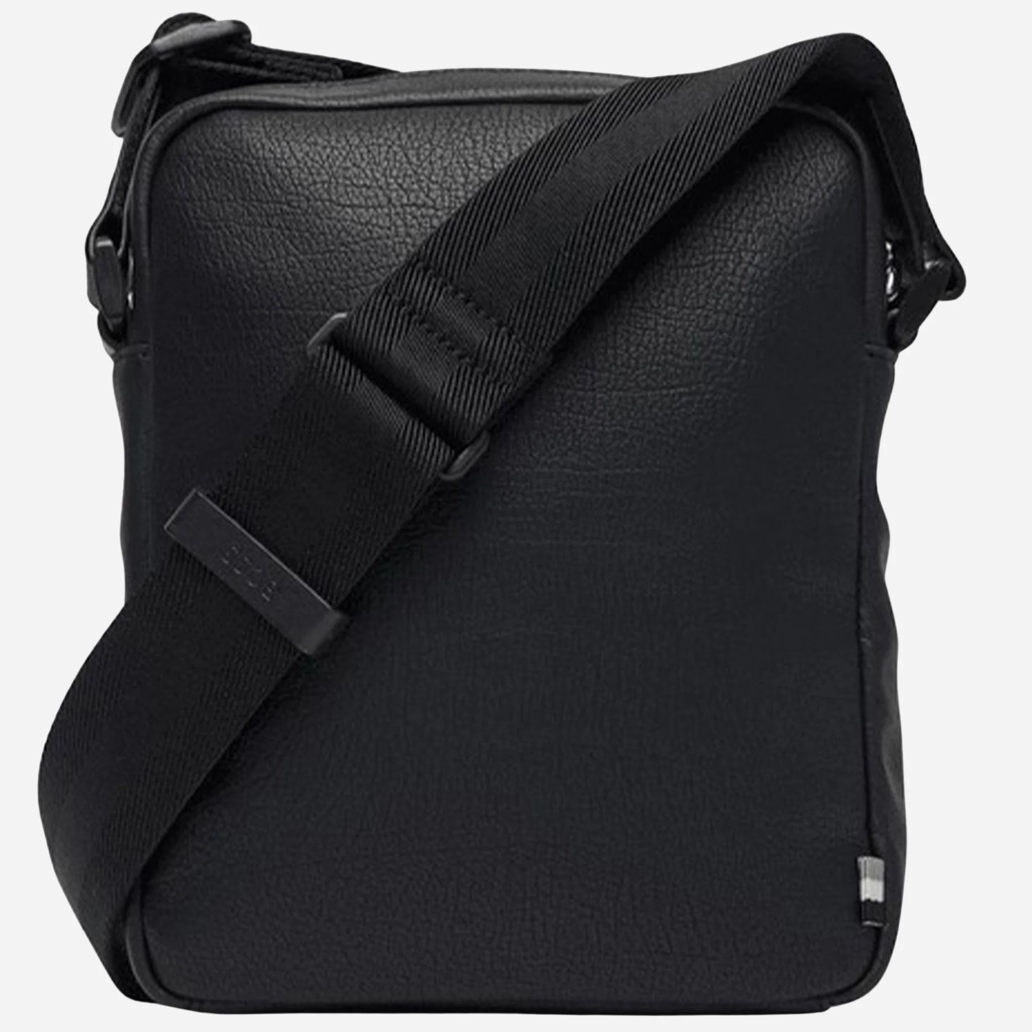 BOSS Lewys Black NS Zip Cross Body Bag with Metal Logo and Signature Three Stripes - Image 2