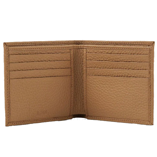 BOSS Light Brown Soft Grain Crosstown 8CC Billfold Wallet - Image 3