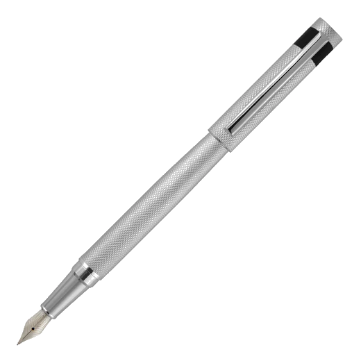 BOSS Loop Diamond Chrome Fountain Pen - Image 2