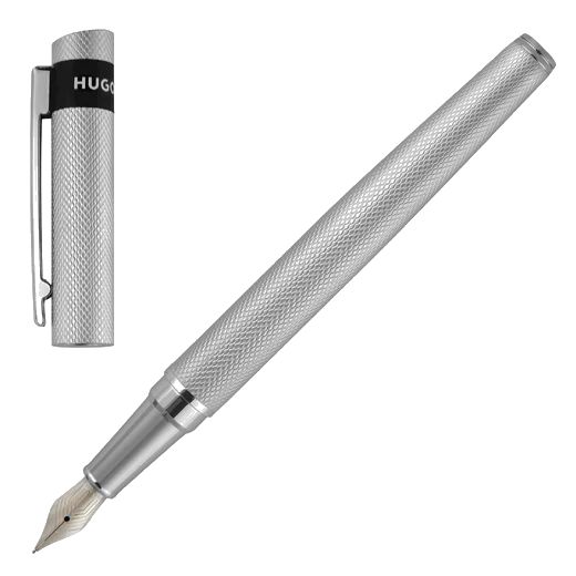 BOSS Loop Diamond Chrome Fountain Pen - Image 3