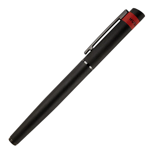 BOSS Loop Diamond Fountain Pen Black and Red - Image 3
