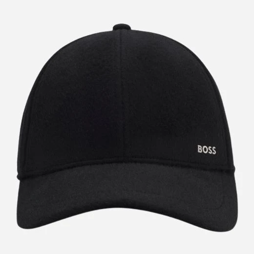 BOSS Men’s Zed Black Wool Blend Cap with Twill Lining - Image 2