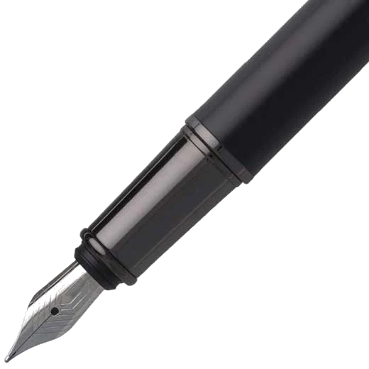 BOSS Minimal Dark Chrome Fountain Pen - Image 2
