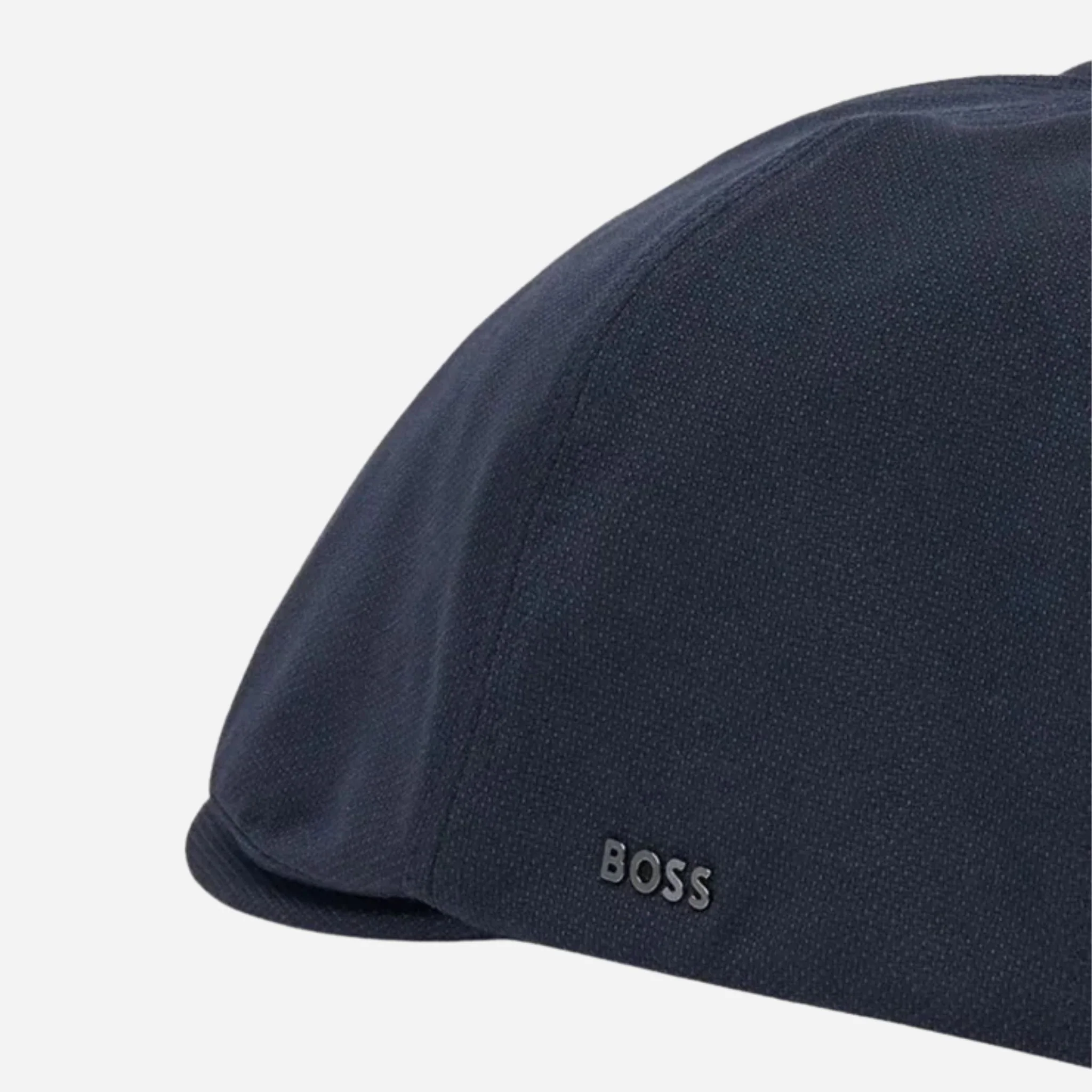 BOSS Navy Blue Trystan Techwool Flat Cap - Image 3