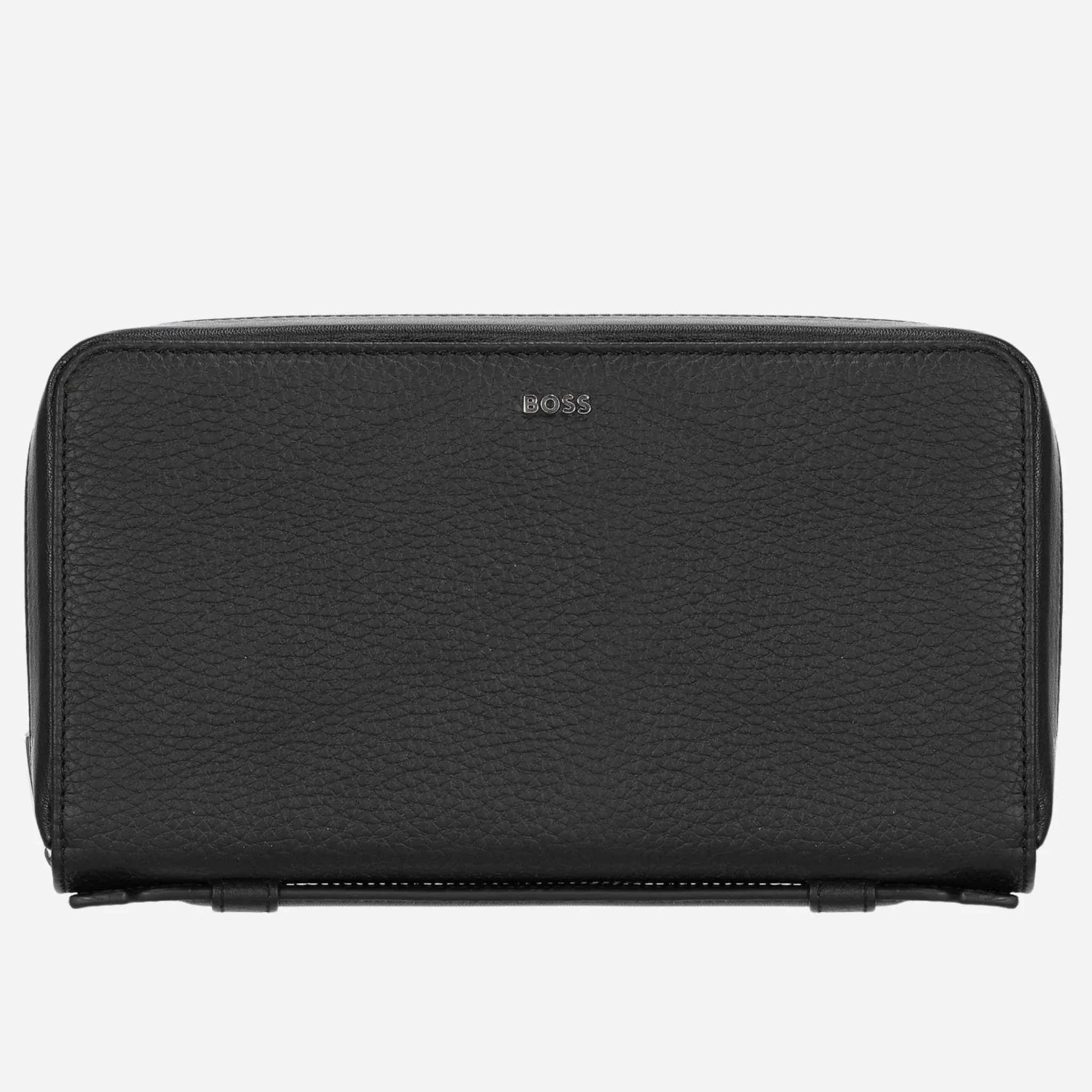 BOSS New Crosstown Black Grained Leather 16CC Organiser
